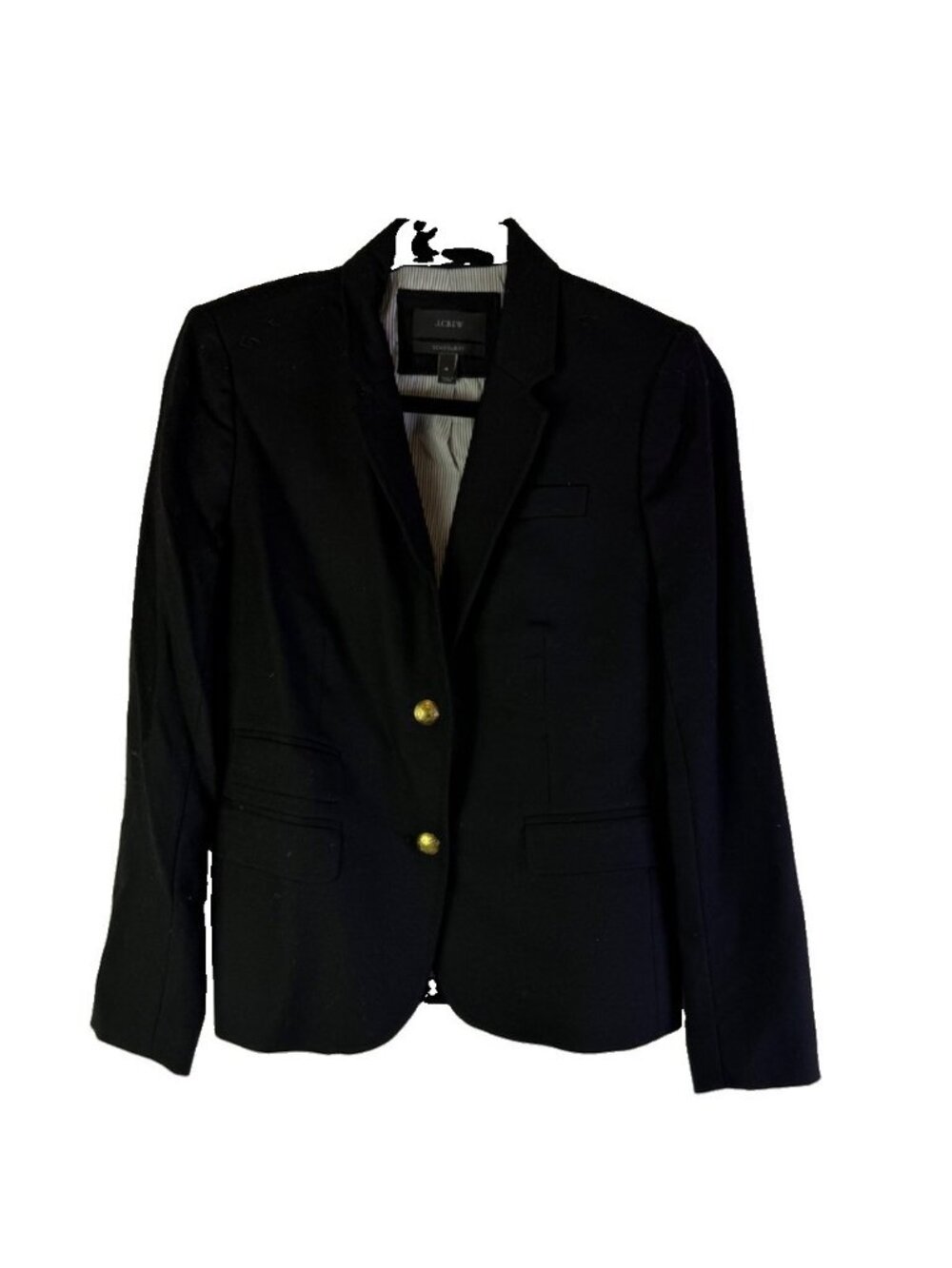 J.Crew Schoolboy Blazer Jacket Black Wool Blend Professional Career